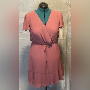 NWT pink flowy dress